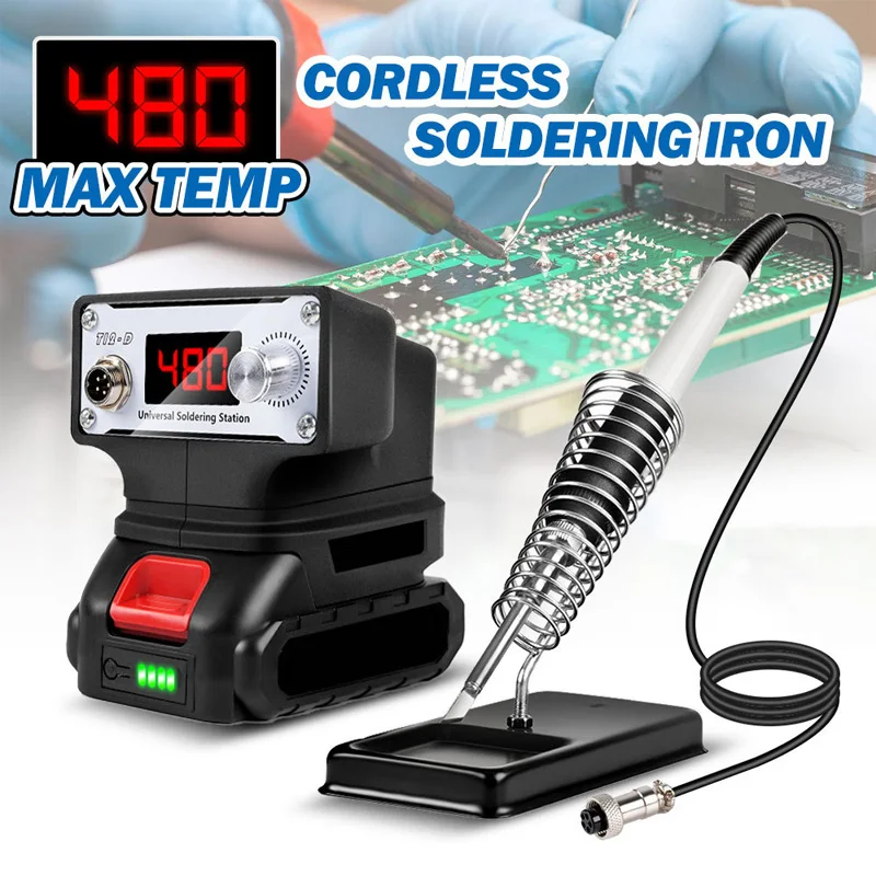 Cordless Soldering Iron Station for Makita/Milwaukee/Dewalt 20V 18V Li