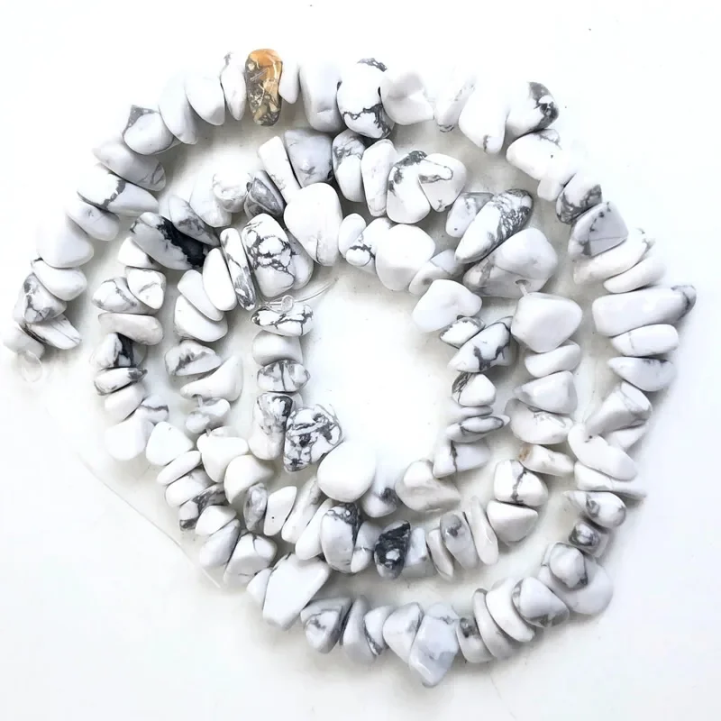 Natural Stone Beads for Jewelry Making - Irregular Crystal Quartz Gravel Beads, 16-Inch Strand