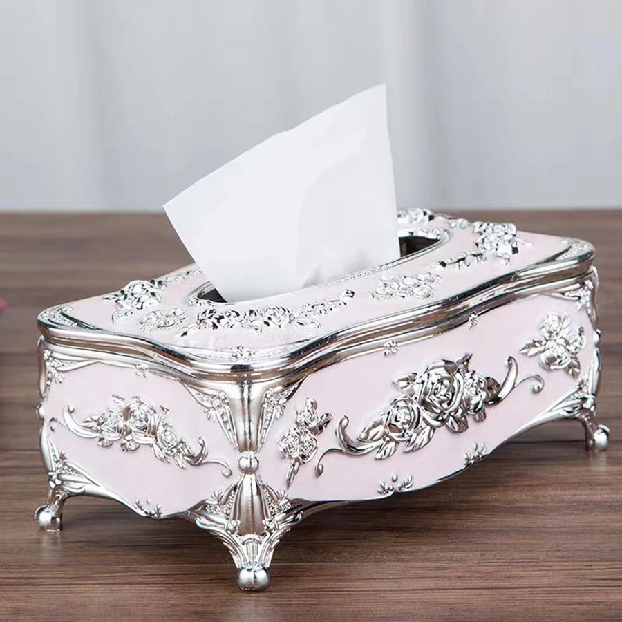 European tissue box, high-end hotel restaurant napkin extraction box, kitchen and living room tabletop tissue storage box 5