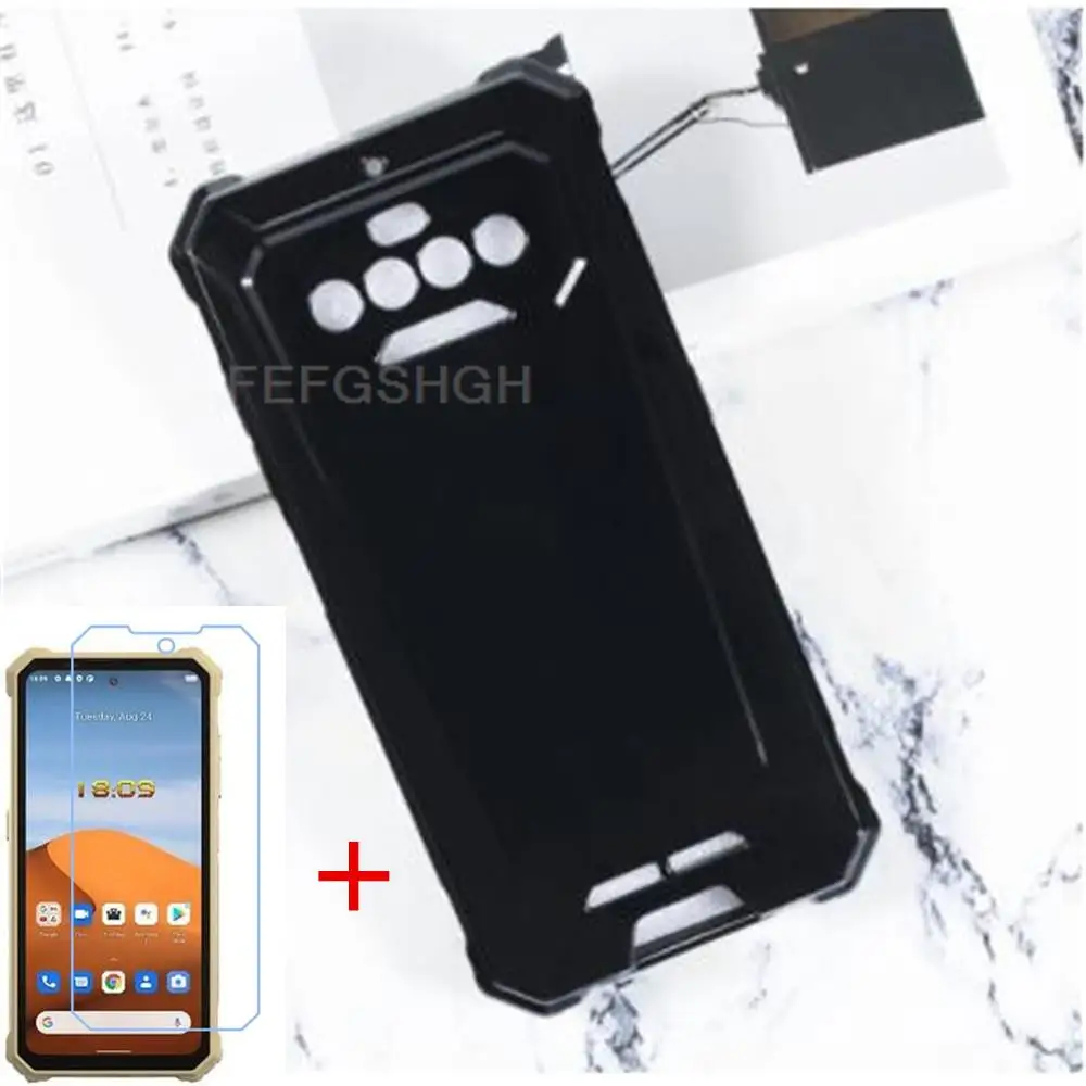 Фото Противоударный мягкий чехол из ТПУ для Oukitel IIIF150 R2022 6,78 дюйма 2022 силиконовый чехол Бампер закаленное стекло для IIIF150 R2022 №1