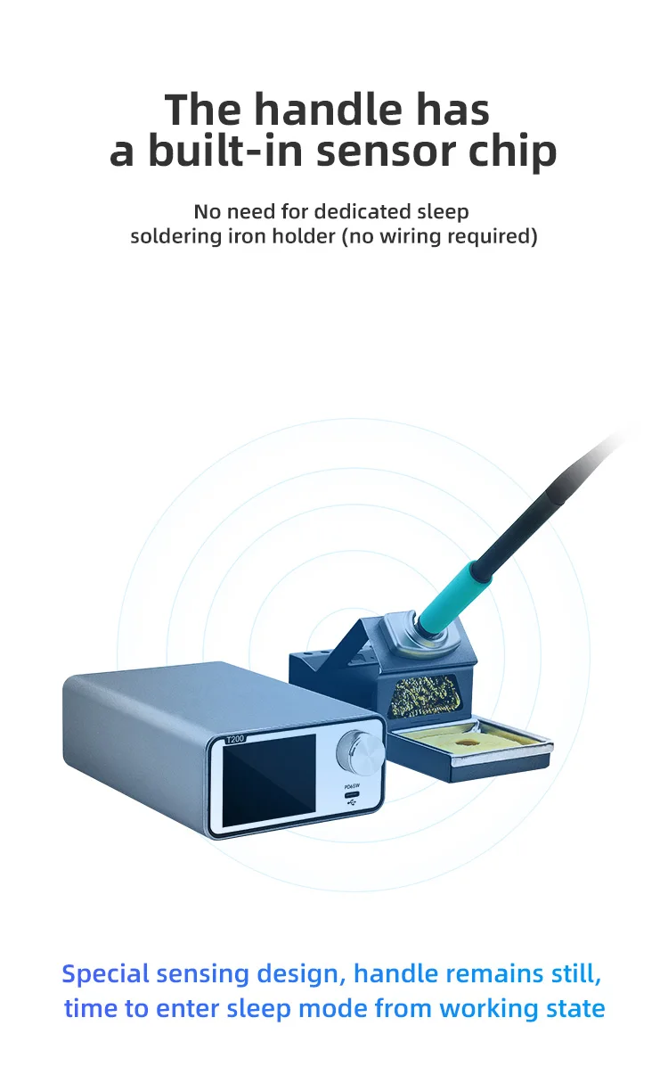 T200 Soldering Station Compatible Soldering Iron Tip 210/245/115/T12 Handle Cont