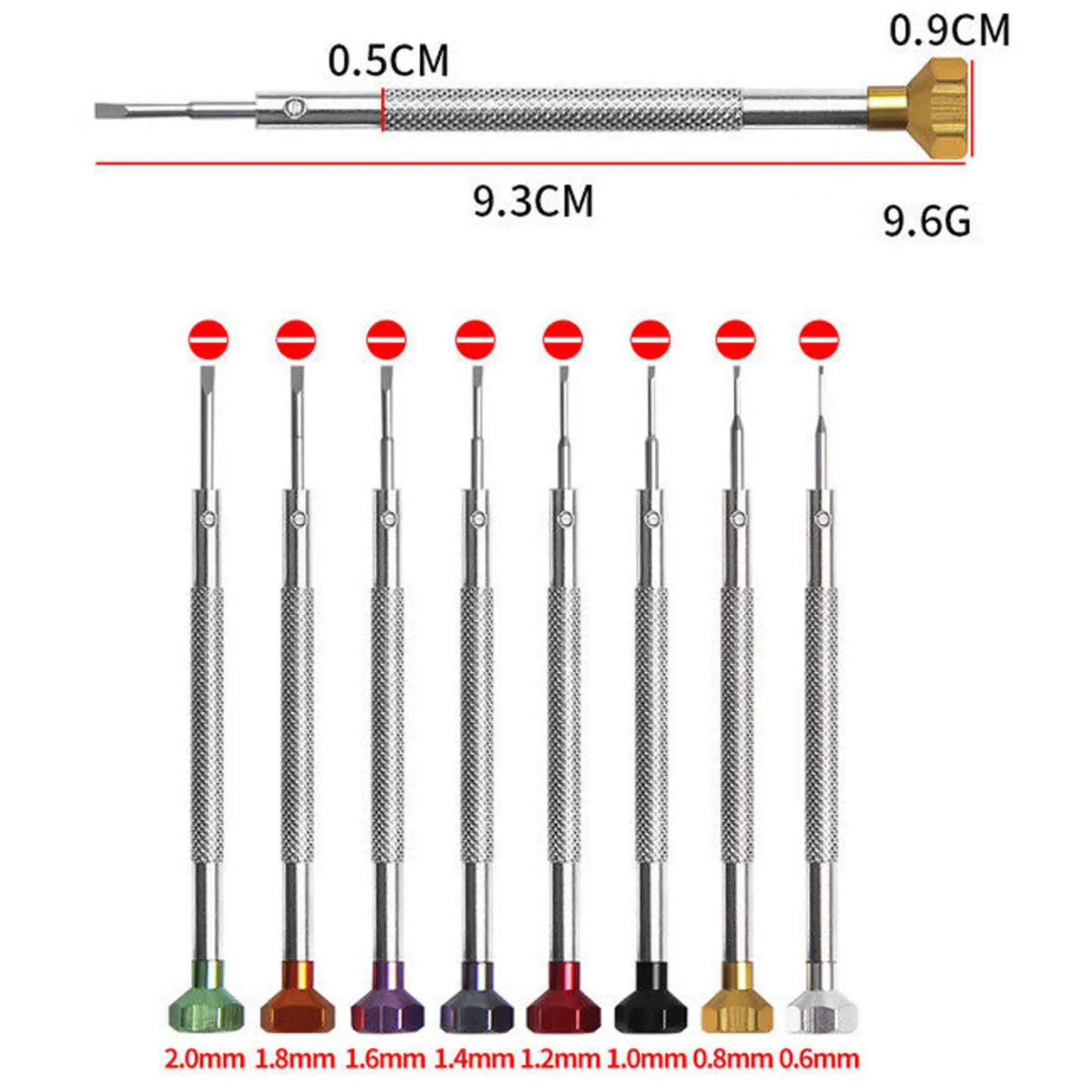 8 Pieces Watchmakers Screwdrivers Small Screwdriver Set for Glasses Cameras