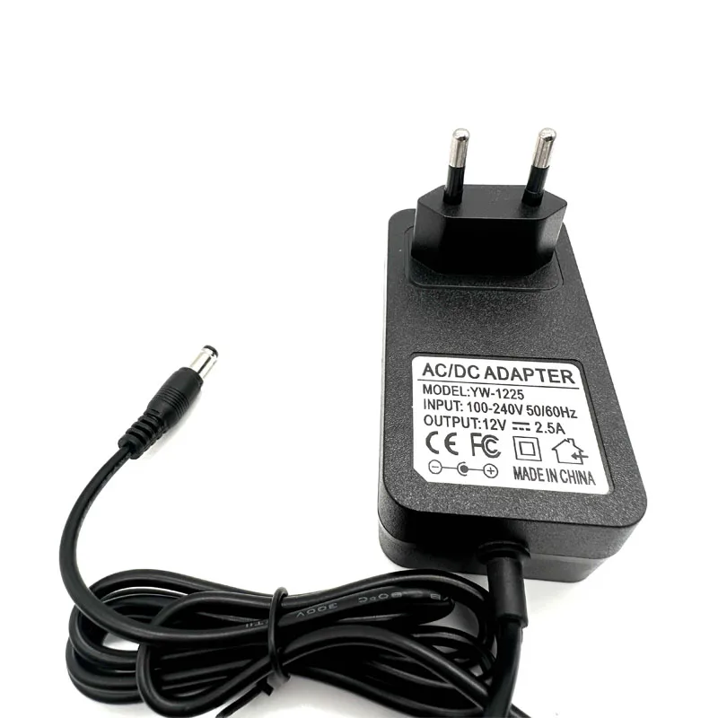 12V 2.5A Power Adapter 2500mA Power Supply Charger For 12V Analog DVR NVR HVR CCTV Monitor Security Camera/RGB LED Strip Lights