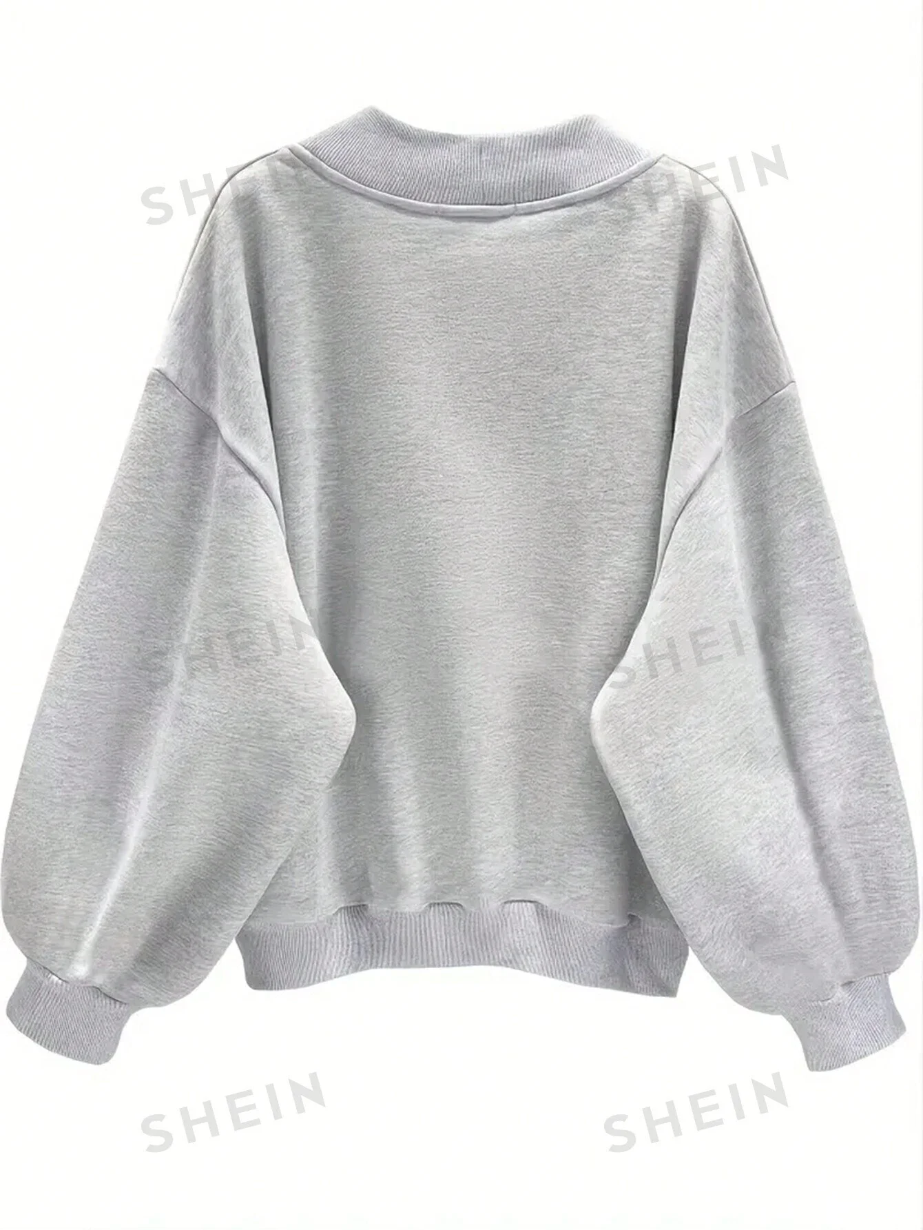 EZwear Letter Graphic Drop Shoulder Sweatshirt