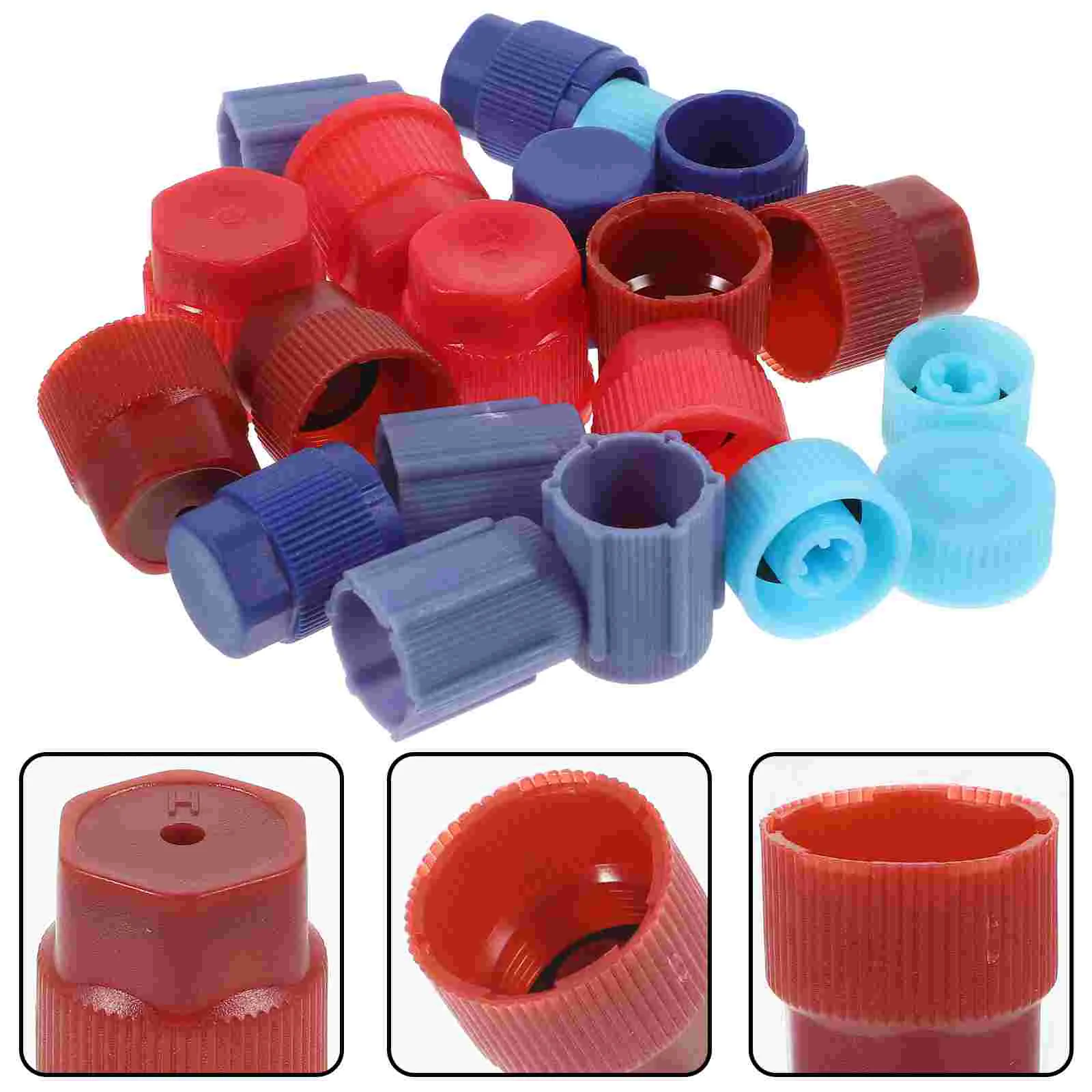 

Air Conditioning Repair Parts Charging Port Caps Replacement Service Abs Plastic