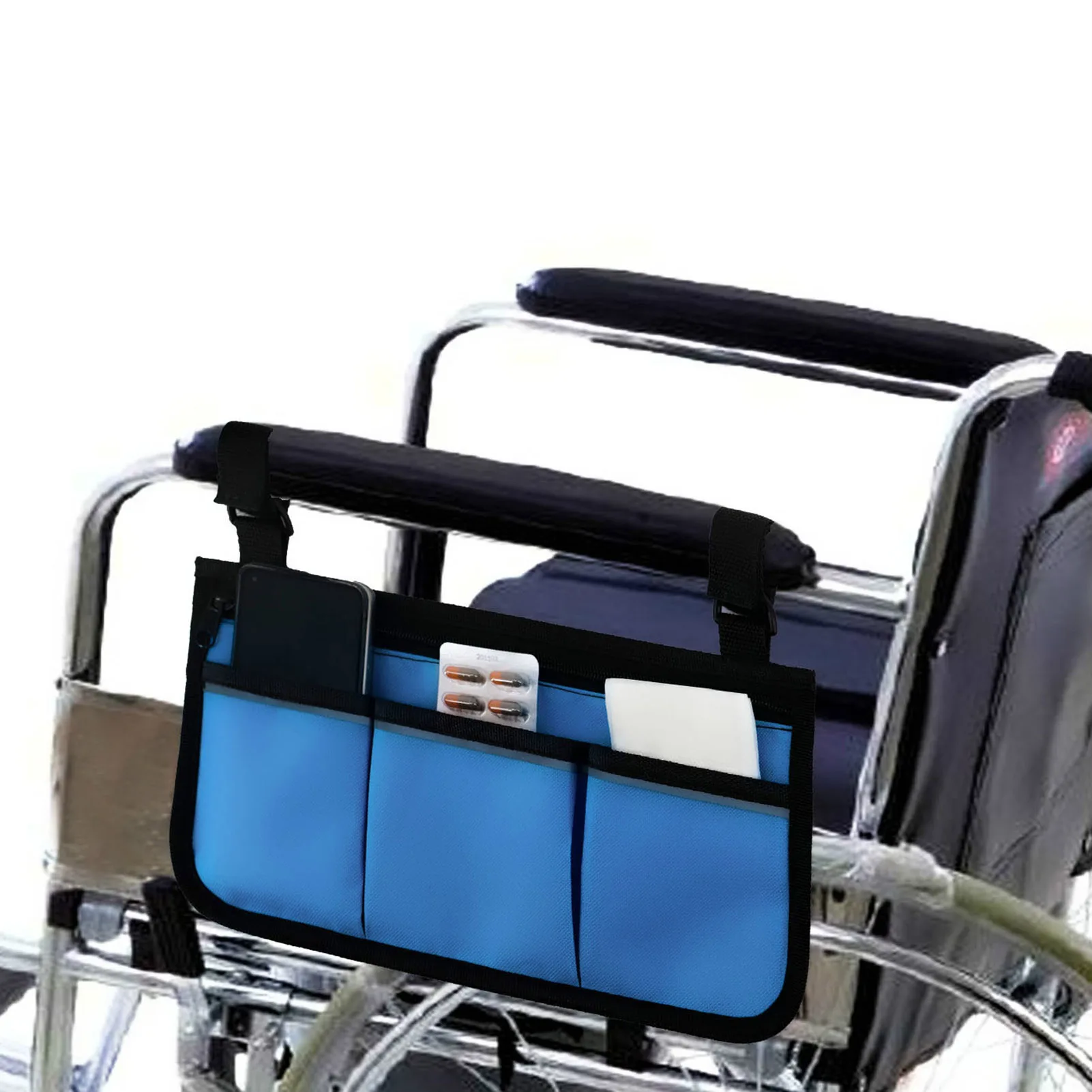 

Wheelchair Side Bag Wheel Chair Armrest Pouch Accessories For Most Wheelchairs Walkers Or Rollators Wheelchair Side Pouch Bag