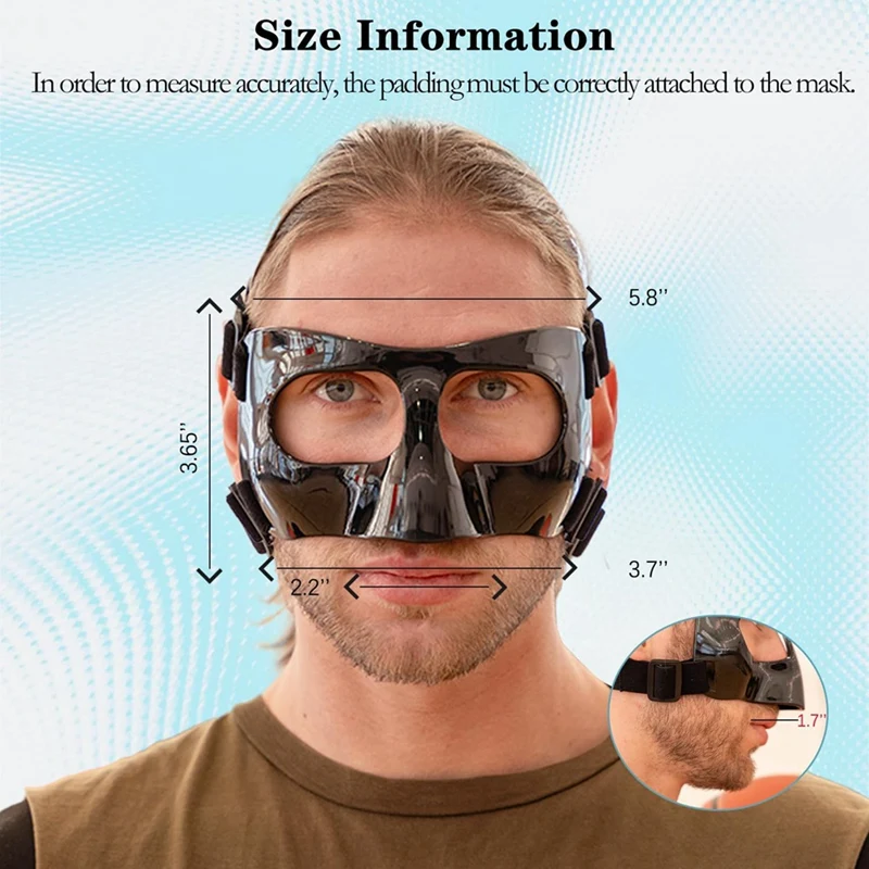 Sports Face Guard Nose Guard Broken Nose Basketball Football Softball Training Face Protect Shield
