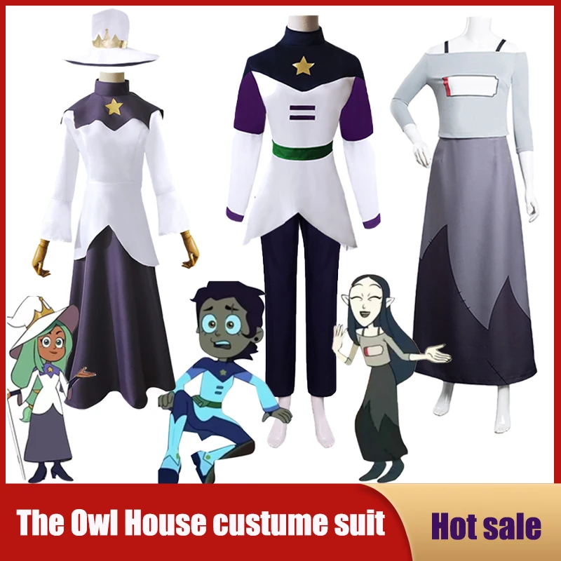 The Owl House Luz Cosplay Costume Wizard Battle Suit Halloween Outfits Suit