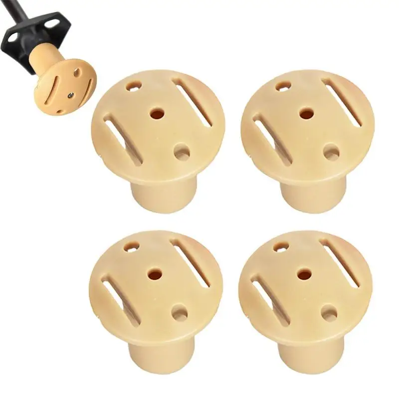 ABS Tent Pole Tip Cap 4pcs Tent Pole Mushroom Cap Tent Cover Pole Caps