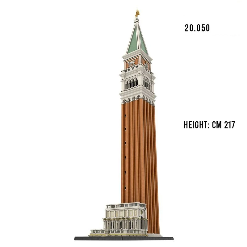 

20050PCS Building Block Classic Campanile Model Kit MOC-99638 Venice St Mark's Basilica Bell Tower Church Brick Toys Aldult Gift