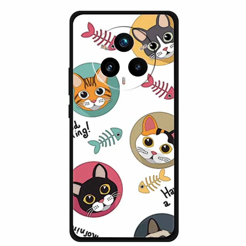 Sleek Black Silicone 3D Relief Phone Case - Cute and Soft Cover