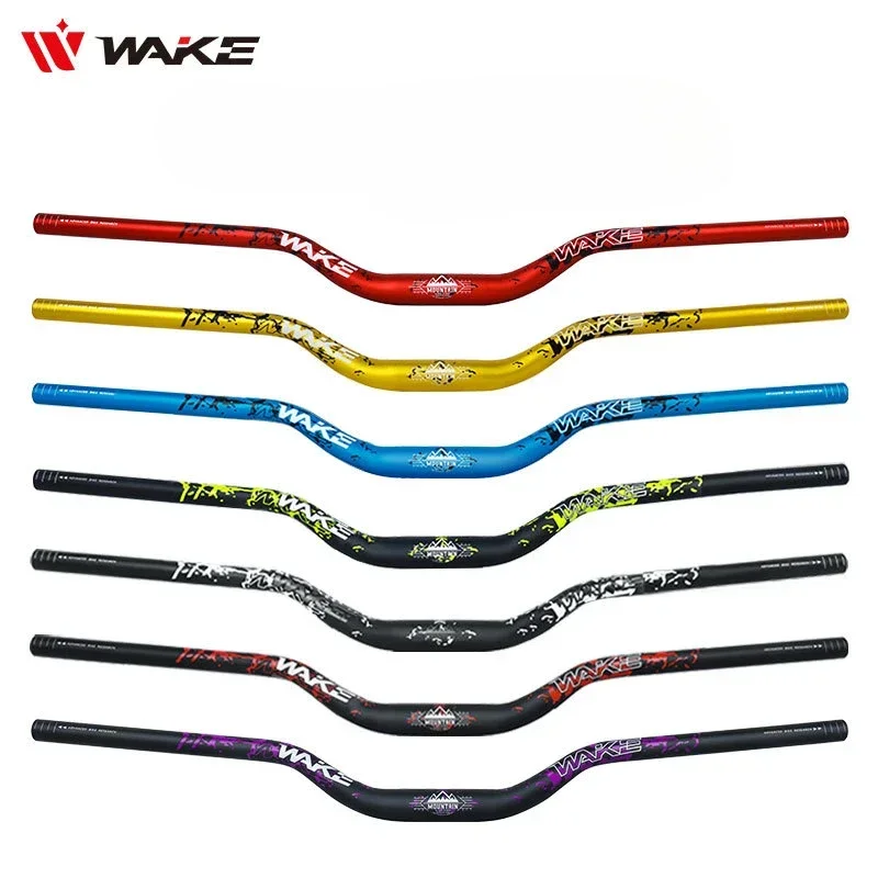 WAKE Mountain Bike U-shaped 55H High-curved Handlebar 31.8 * 720/780mm Big Swallow Aluminum Alloy Bicycle Accessories bicycle handlebar