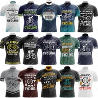 Retirement Plan Cycling Jersey For Men Short Sleeve Reflective MTB Maillot Downhill Pro Team Mountain Bicycle Clothing  Summer 1