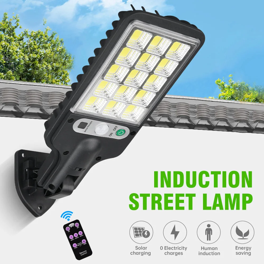 

Solar Street Lights Outdoor Solar Lamp With 3 Light Mode Waterproof Motion Sensor Security Lighting for Garden Patio Path Yard