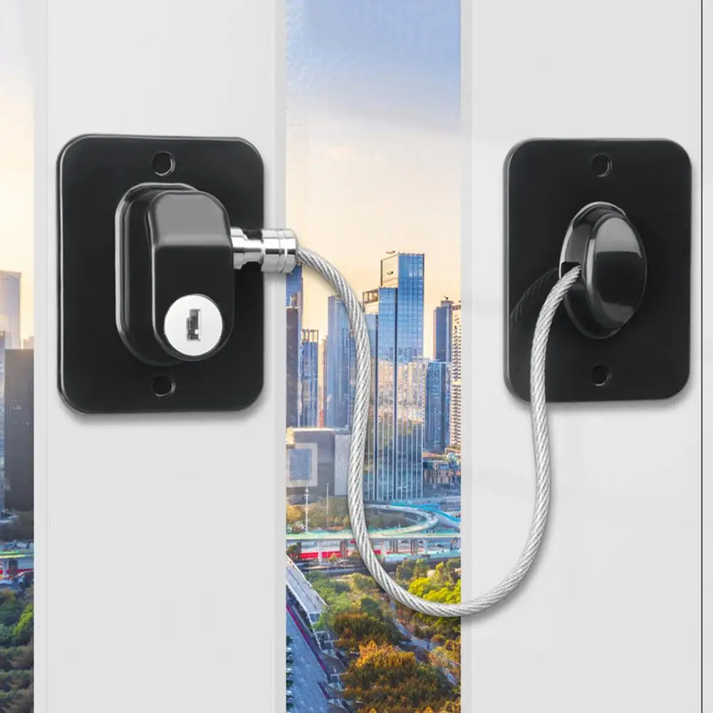 Cabinet Door Latch Refrigerator Door Lock Set With Keys Child Proof Fridge Safety Lock For Home Kitchen Freezer Cabinets Drawers Closets Windows