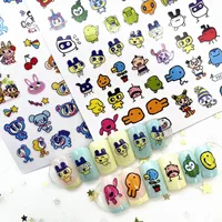 Newest Vintage Bowtie Black White 3d Nail Art Sticker Nail Deco Slider TSC-516 1