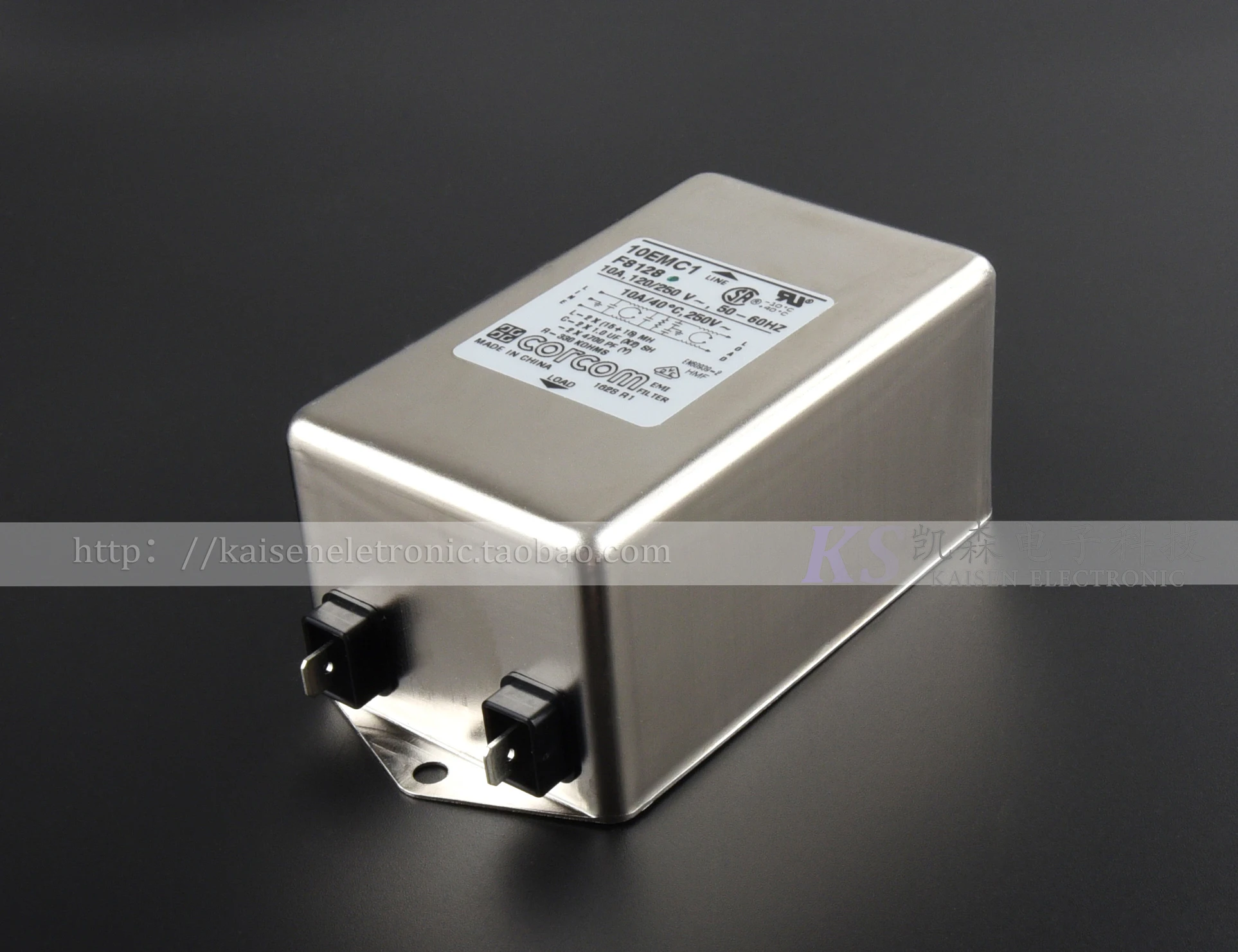 

10EMC1 F8128 1-6609037-3 10A интерфейсная беговая дорожка UL VDE фильтр