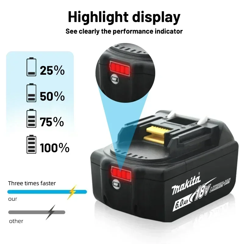 Makita battery design and label