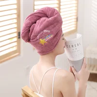 Women Magic Microfiber Shower Bathroom Bath Hat Solid Towel Quick-dry Soft Absorption Turban Hair Head Drying Cap Hair Towel 4