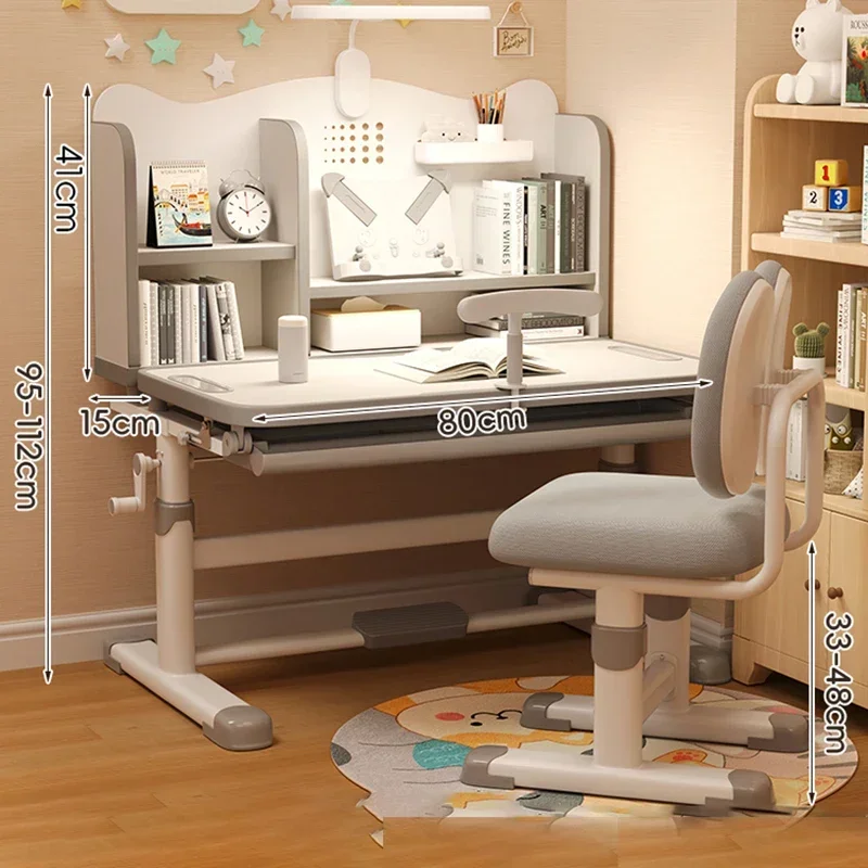 Elementary School Student Desk Table Children's Tables Baby Kids Furniture Room Desks Chair Set