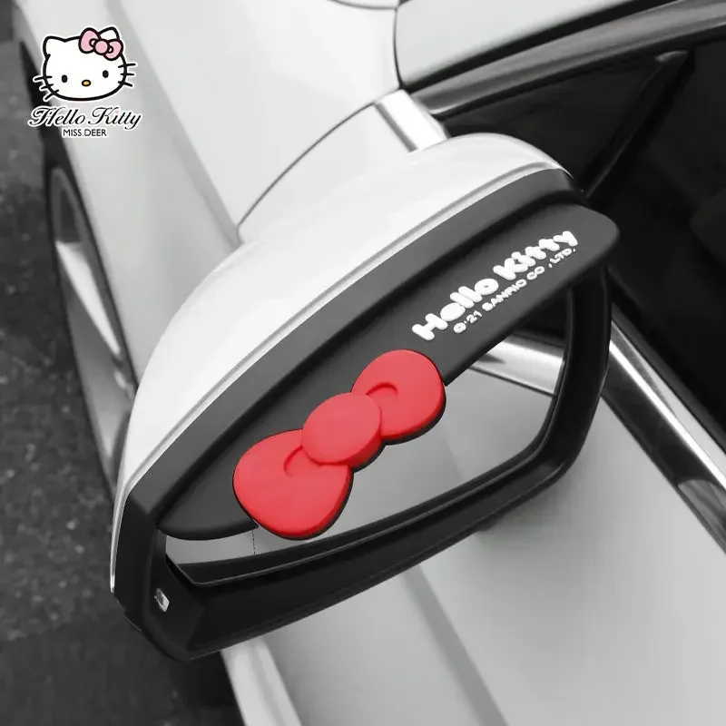 

2 шт., Автомобильное зеркало заднего вида с рисунком Hello kitty