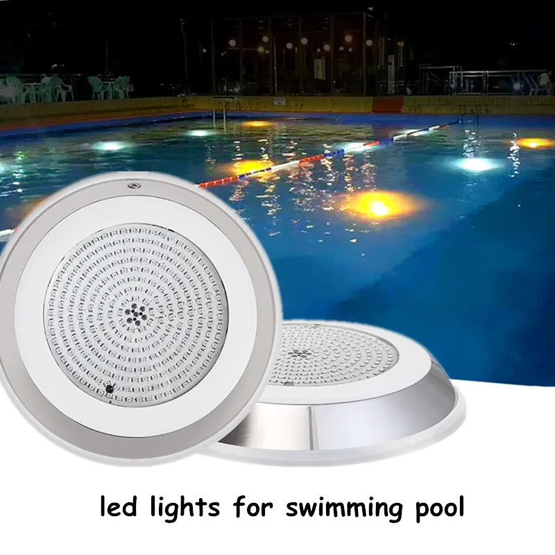 18W 24W 30W 35W 42W Swimming Pool Lights Underwater Led Lighting Fountain Spotlights Stainless Steel Full Glue Pool Rgb Ip68 strong caster glue stainless steel aluminum alloy metal repair radiator water tank strong high temperature resistant ab glue