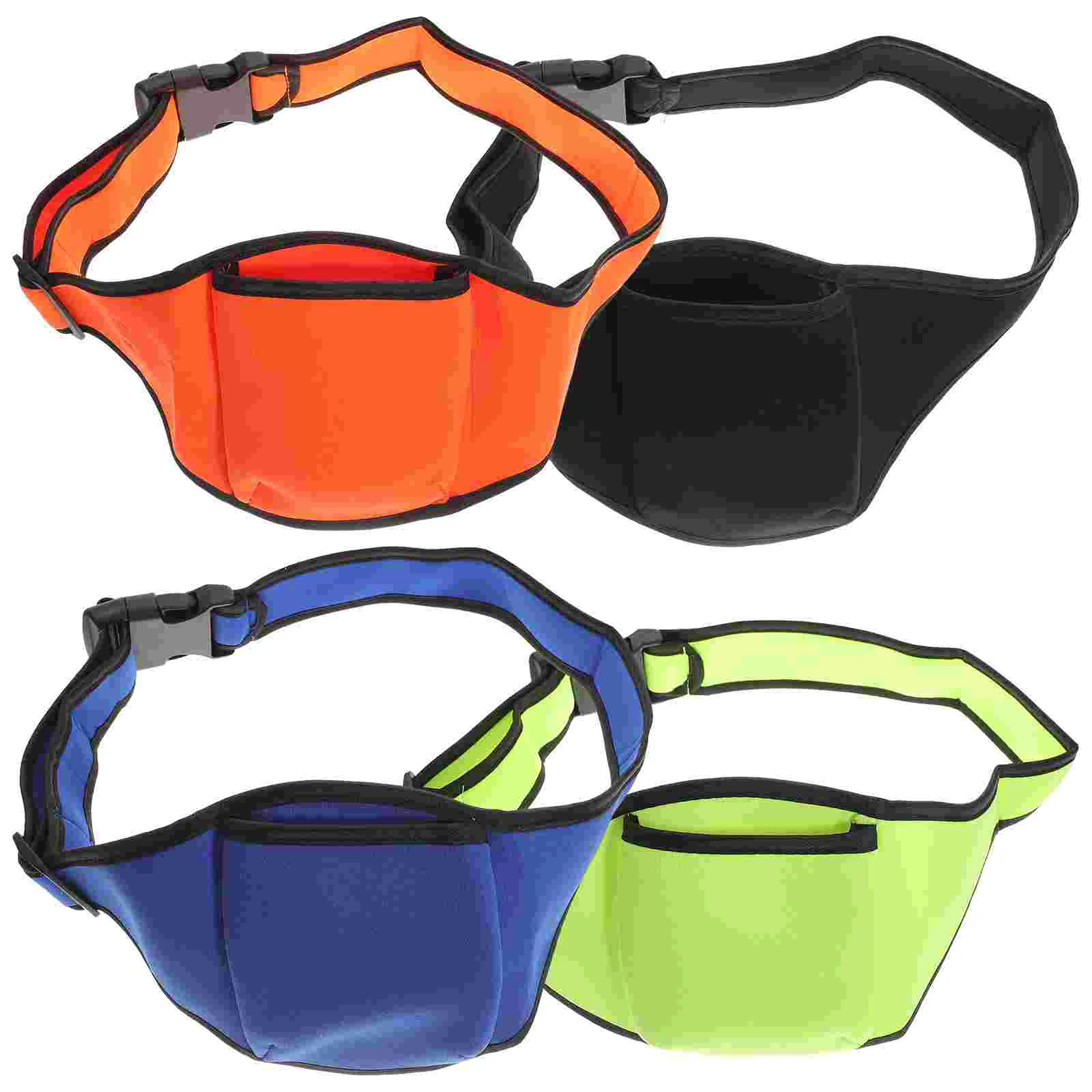 

4pcs Microphone Belt Microphone Carrier Packs Mic Holders Pouches for Fitness Instructors ( Multi Color )