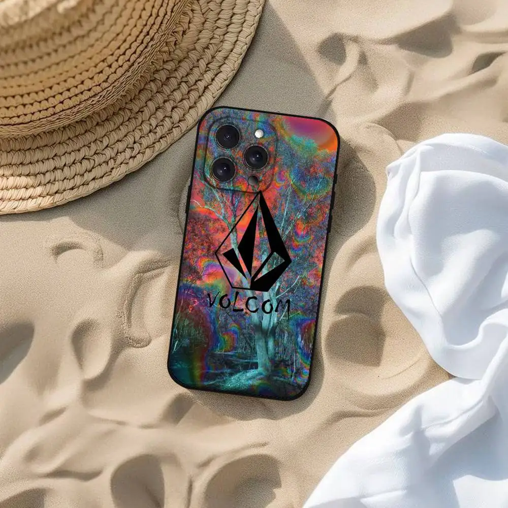 Sleek V-Volcom Soft TPU Phone Case with Skin-Friendly Design