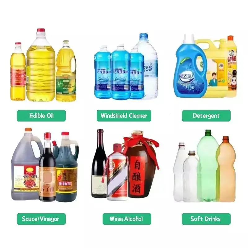 Description Picture 3 of itemHigh Speed Canned Edible Oil Washing Liquid Automatic Filling Machine