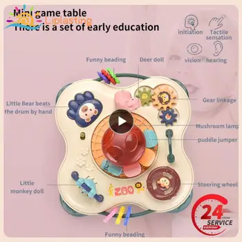 Creative Mini Animal Park Game Table Electric Light Music Hand Heat Drum Desktop Multi-functional Game Table for Baby Toys 1