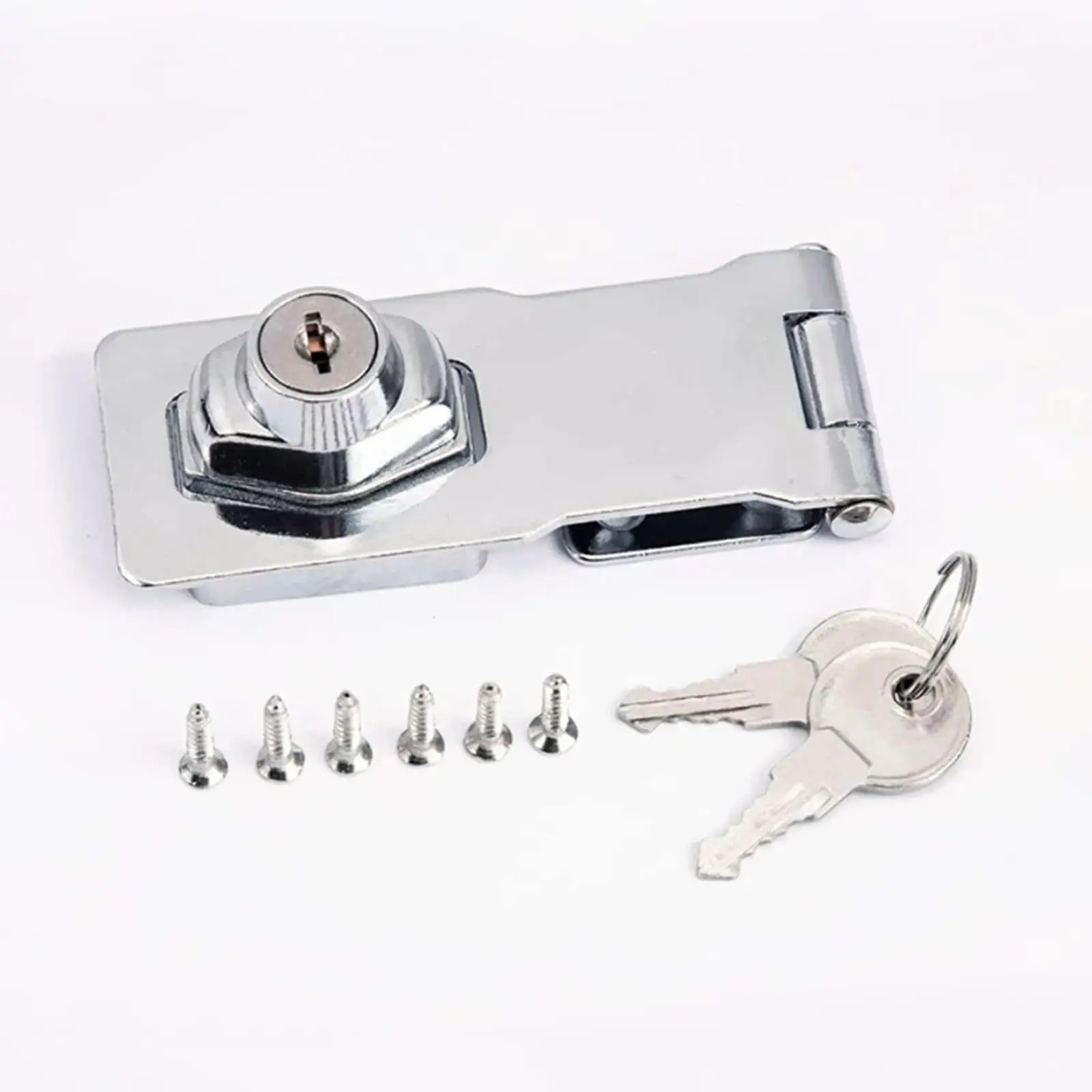 Keyed Hasp Locks Plating Twist Knob Keyed Locking Hasp for Important files