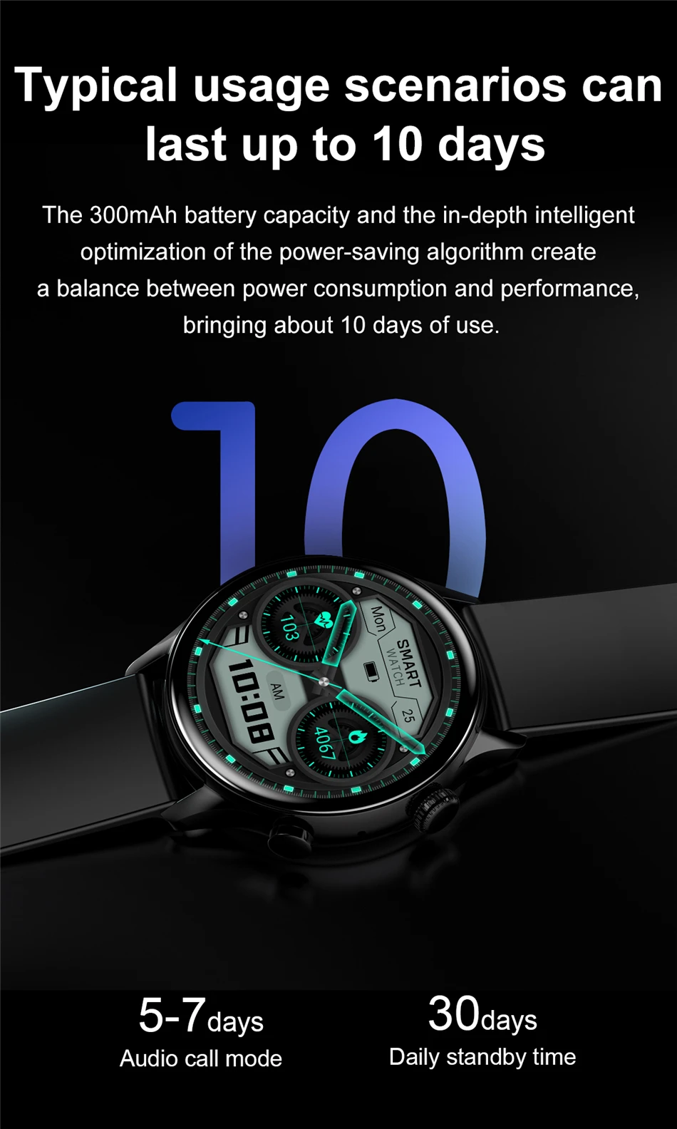 1.36 inch AMOLED Smart Watch 390*390 Screen Always Display The Time Bluetooth Call NFC Smartwatch IP68 Waterproof Sport Clock