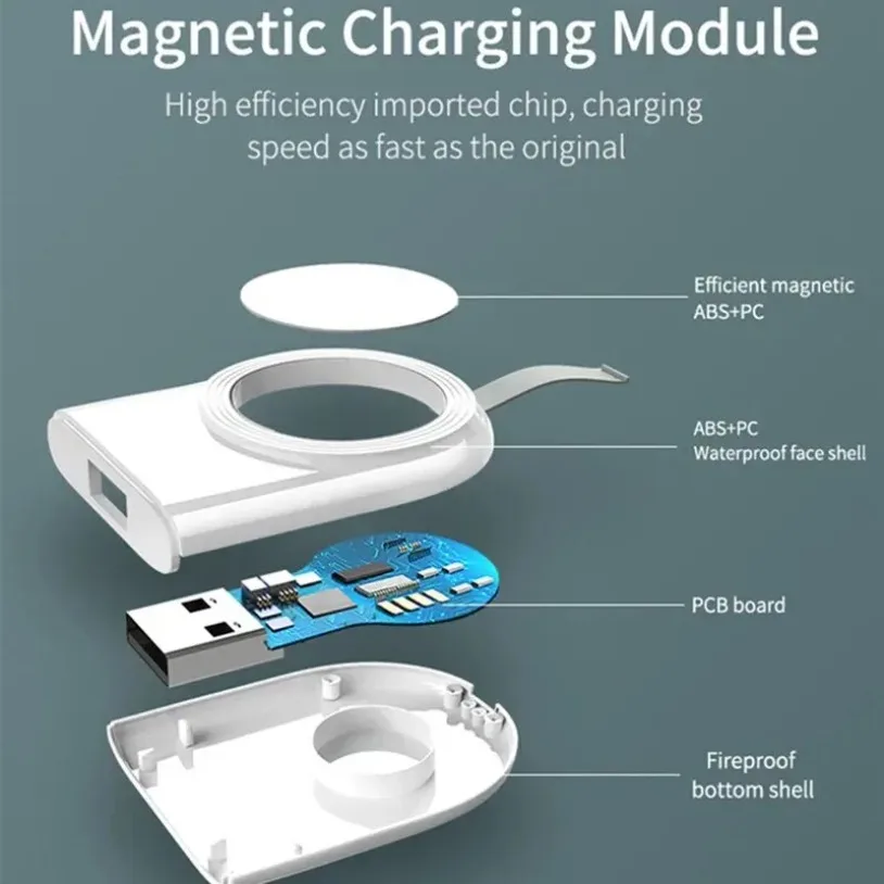 Magnetic Wireless Charger For Apple Watch 8 7 6 5 4 3 SE Ultra 2 IWatch Dock Adapter Chargers Portable USB Fast Charging Station