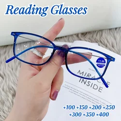 2024 Anti-Blue Light Reading Glasses Full Frame Glasses for men and women radiation protection Square Optical Computer Glasses