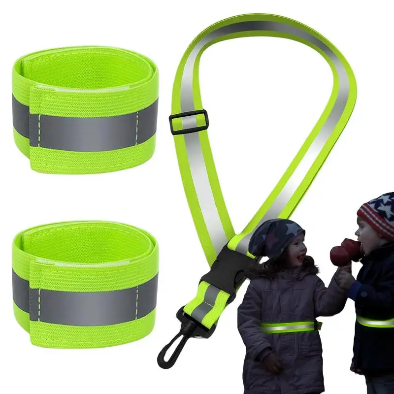 

Reflective Running Gear High Visibility Walking Reflectors Waterproof Reflective Band And Belt Safety Strap For Wrist Arm Ankle