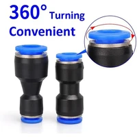 10PCS Pneumatic Fittings Quick Air Connector Hose Fitting Plastic PU PG 4mm 6mm 8mm 10mm 12mm Push Into Tube Pluglug 4