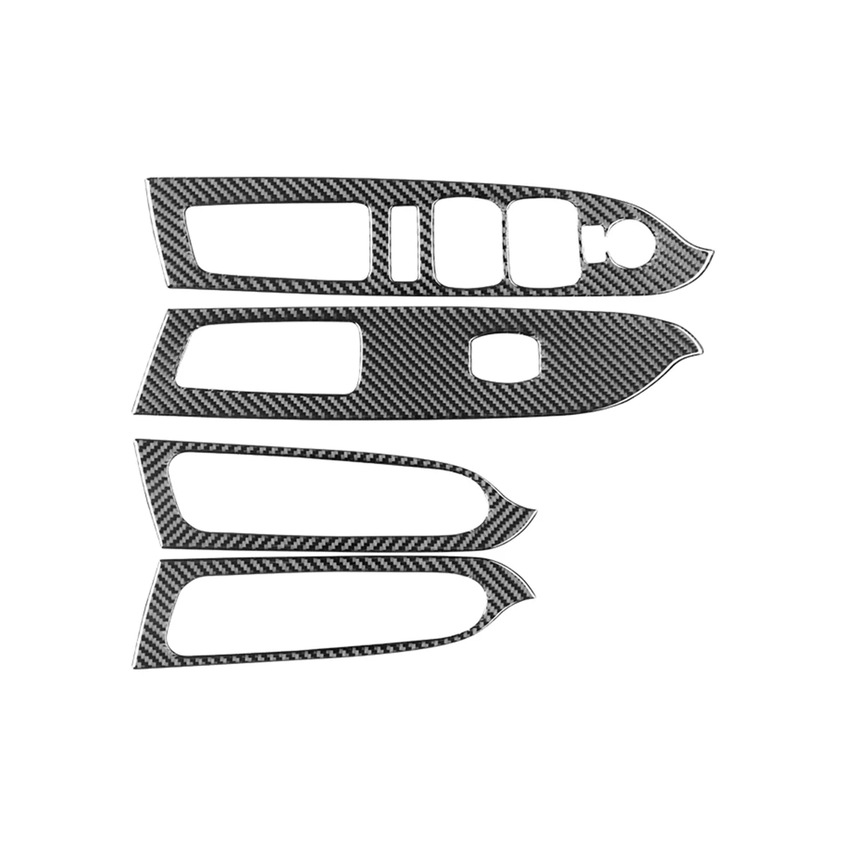 

For 2015-2022 Soft Carbon Fiber Car Window Lifter Control Switch Panel Cover Trim Sticker