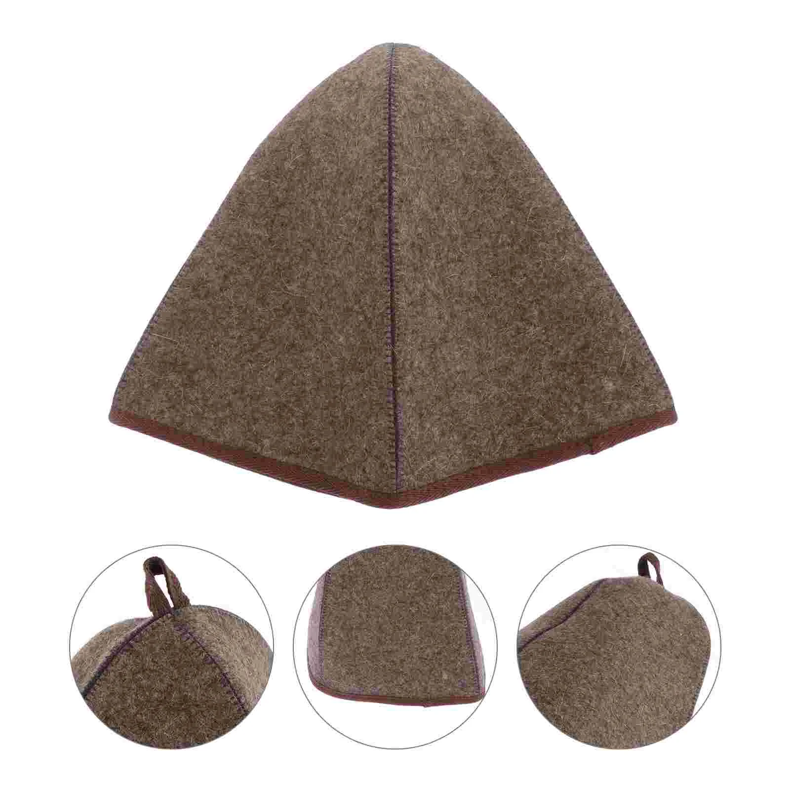 

Wool Felt Bath Hat Thick Sauna Hat Dry Steam Room Sauna Hat Showering Hat Sauna Accessory