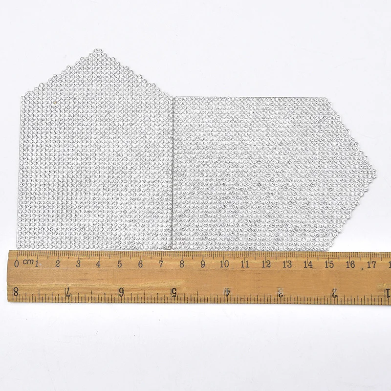 5PCS Tasche Strass Patch Kleidung Abzeichen Epaulette Jeans Tasche Luxus Bling Kristall Heißer Stanzen Applique DIY Dekoration – Detail 7