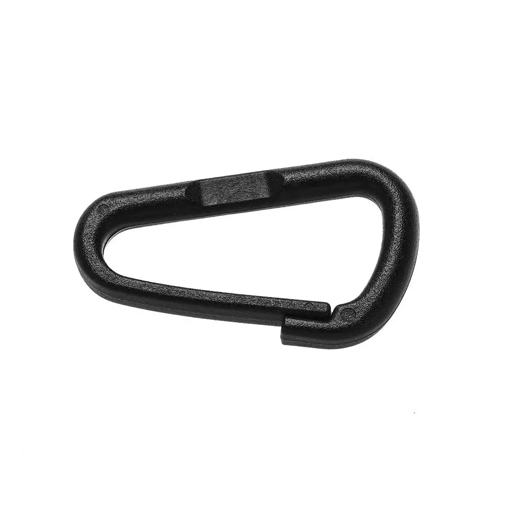 10 stücke Schwarz Kunststoff Nylon D Karabiner Outdoor Frühling Snap Clip Wasser Flasche Haken Schlüsselbund Klettern Camping Wandern Quickdraws – Detail 25