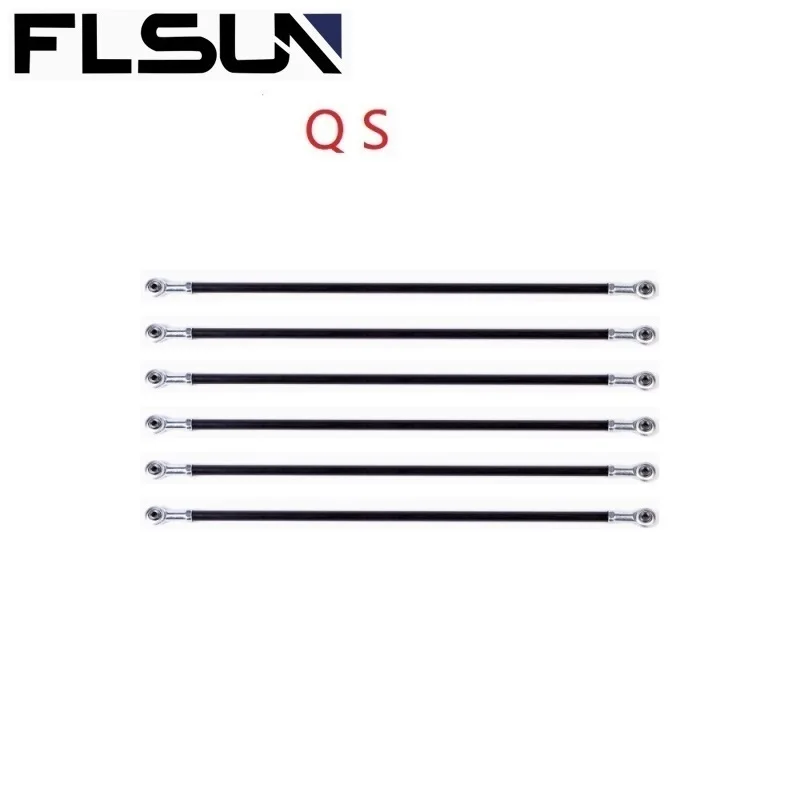 2PCS FLSUN QQS PRO Parallel Arm 3d Printer Accessories Delta QQ 280mm The Spider Manipulator Fiber Carbon Push Rod Wholesale 2pcs set push button for baofeng battery lock hold for baofeng uv 5r uv 5r uv 5ra uv 5re bf f8hp walkie talkie accessories