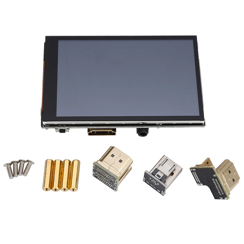 Tela de Toque Capacitiva para Raspberry pi Modelo b 3b Mais Usb Hdmi Display Lcd 3.5 480x320 Novo - Imagem 5