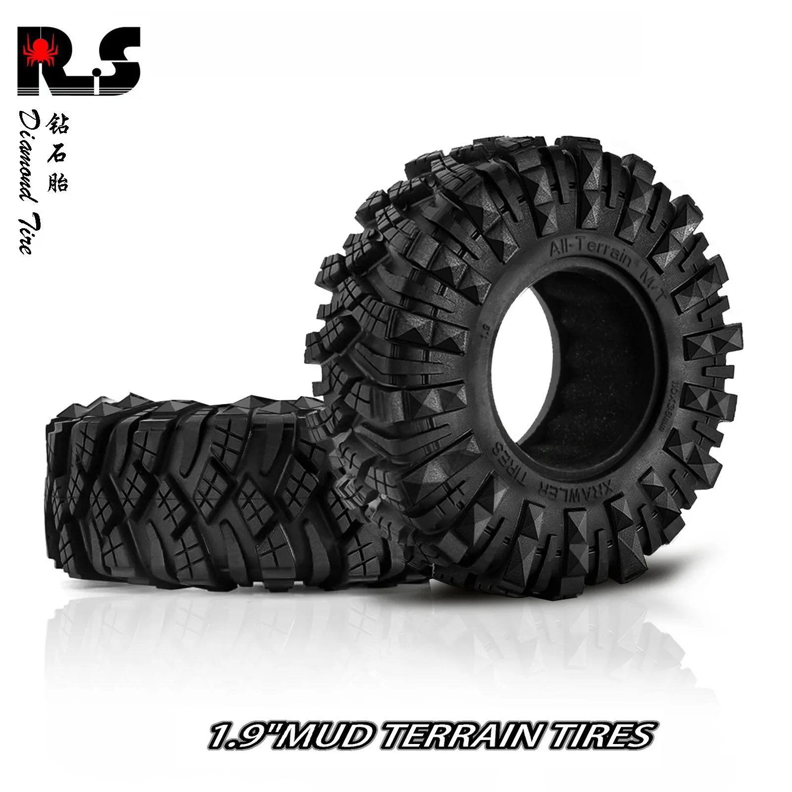 RCカーのタイヤとホイール For TRX4 For Axial For SCX10 90046 1/10 CNC RCカータイヤ For Redcat Gen8 For Yikong For Rgt 90046 1:10 4pcs 118mm 1