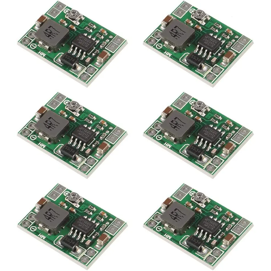 6pcs Mini MP1584EN DC-DC Buck Converter 3A Power Adjustable Power Supply Module 24V to 12V 9V 5V 3V Step-Down Power Module image 1