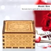 Wooden Music Box Retro Manual Carved Music Box Multifunctional Hand Cranked Music Box Queen Decorative Music Box Exquisite Gifts 4