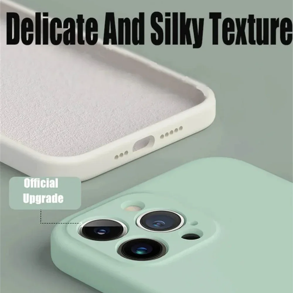 Vibrant Yellow Liquid Silicone iPhone Case - Sleek and Durable Cover