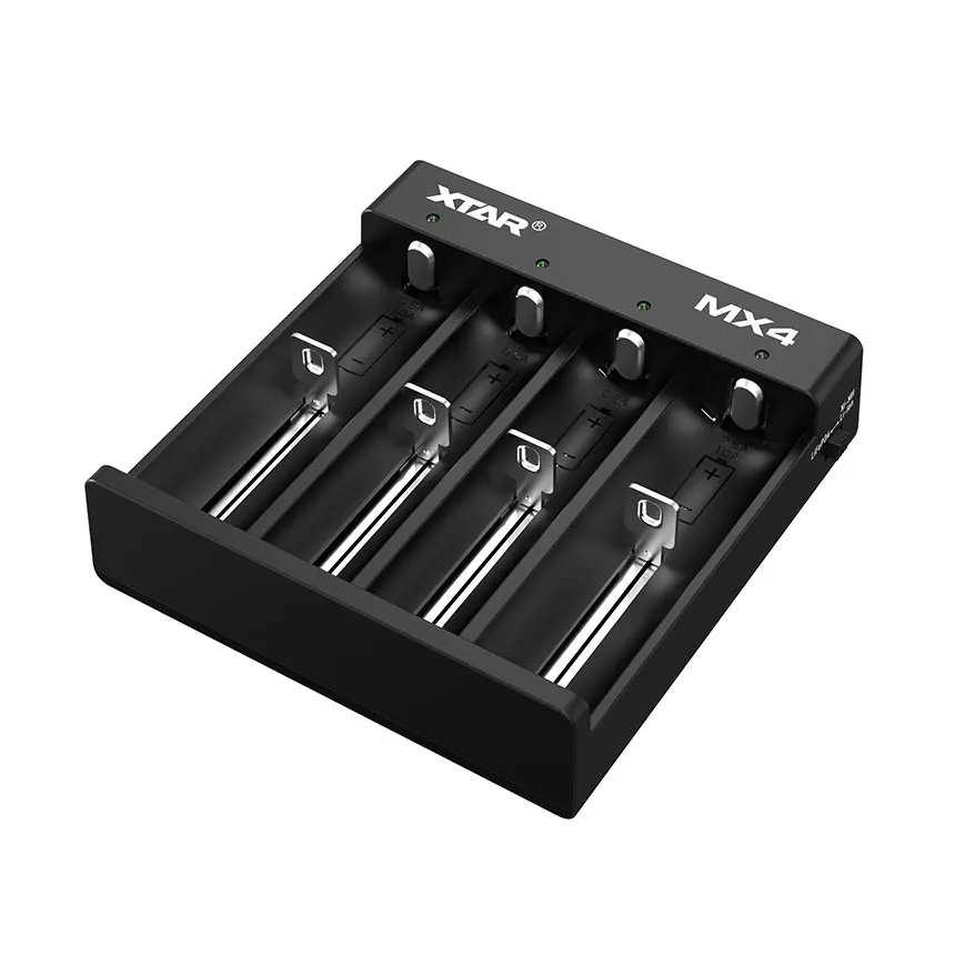 XTAR MX4 New Universal Smart Charger Type-C Plug Rechargeable AA Batteries AAA Battery Charger 18650 Charger Safes Lipo Charger