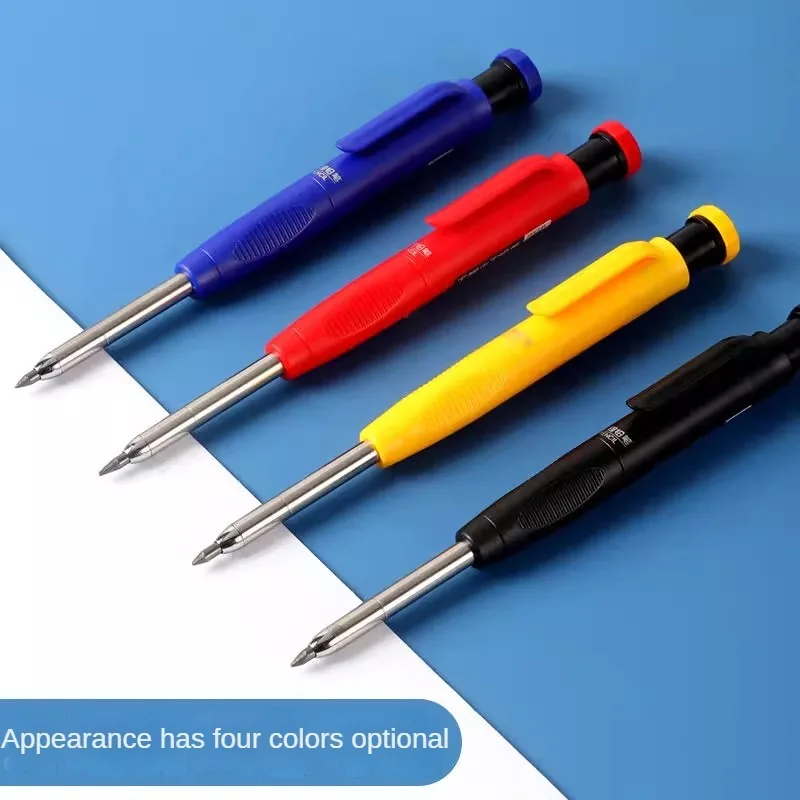 목수 기계식 펜슬, 목공 건축용 샤프너 포함, 긴 머리 목수 펜슬, 카와이 문구, 2.8mm
