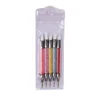 1 PC New Double Way Rhinestone Nail Art Brush Pen Silicone Head Carving Dotting Tool for Women DIY Brush Fashion Dotting Tools 5