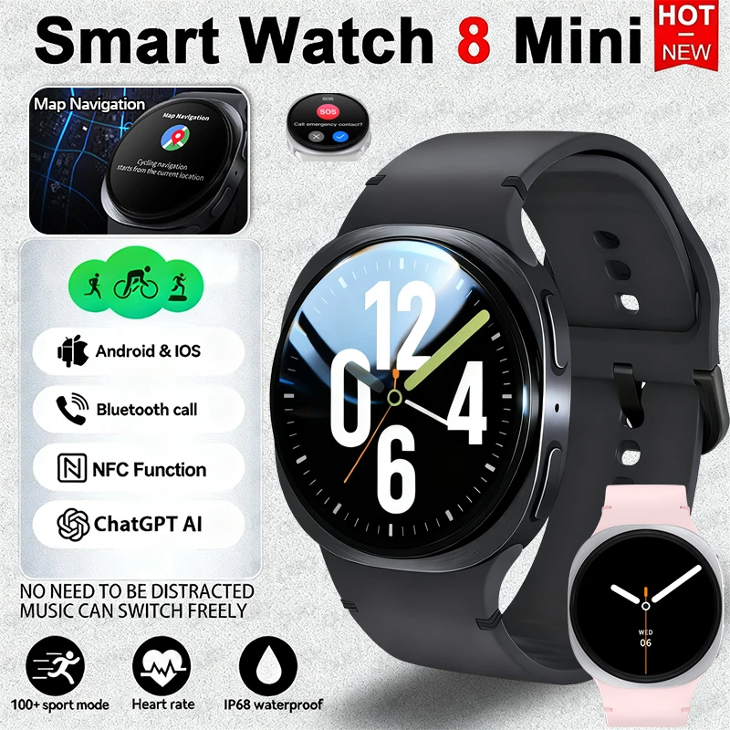 Watch Aliexpress 2026 New Watches 8 Mini GPS Track Smart Watch For Men Women Health ...